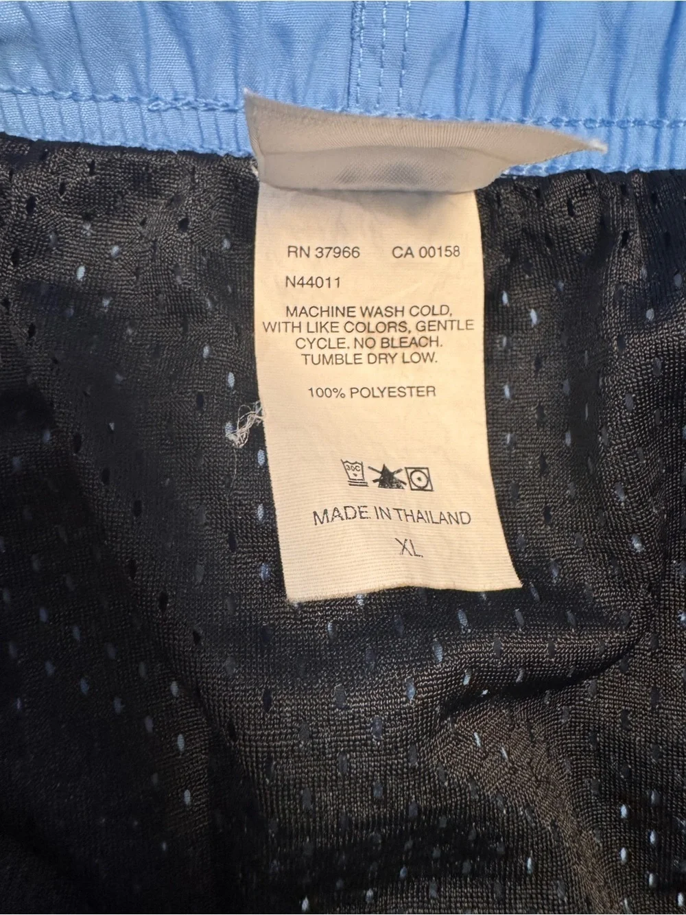 Nike Light Blue Swim Board Shorts with White Drawstring #52